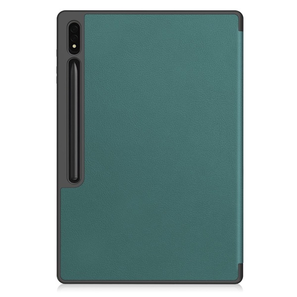 For Samsung Galaxy Tab S10 Ultra Stand Case Shock-Absorbent Tablet Cover with Pen Slot Green