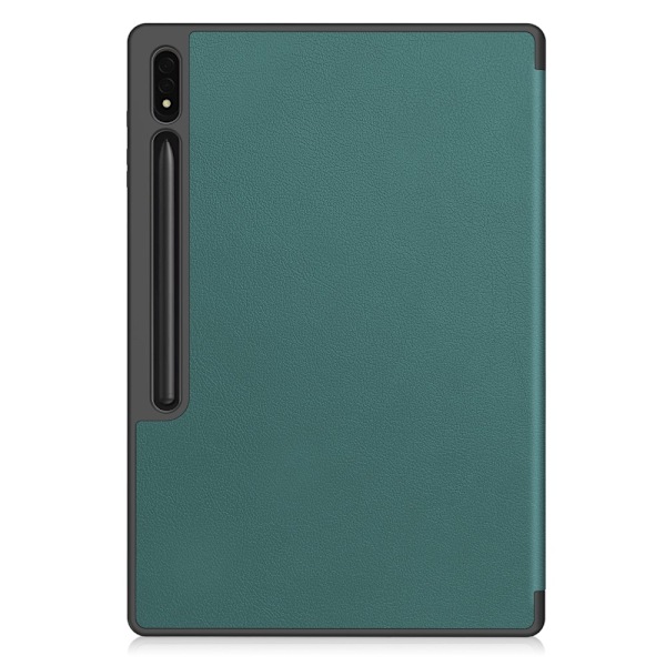 För Samsung Galaxy Tab S10 Ultra Stativfodral Stötsäkert med Pennhållare - Grön Grön