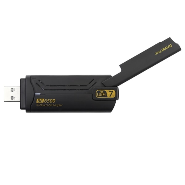 BE6500 Driver Gratis 6500M Tri Band WiFi 7 USB 3.0 trådløs netværkskortadapter Black