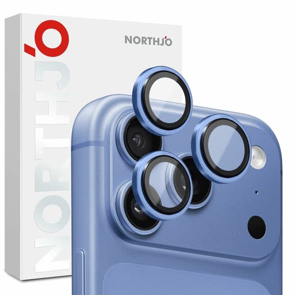 NORTHJO Kameralinsebeskytter til iPhone 18 Pro / 18 Pro Max Blue