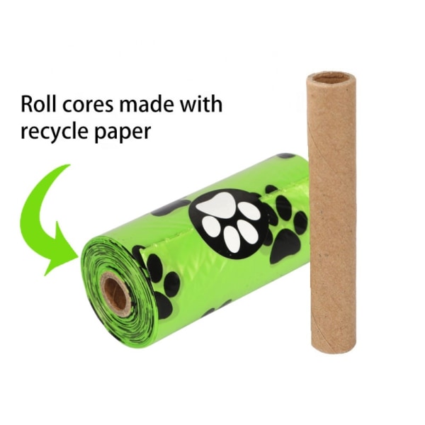 2 rolls Poop bags Dog Waste bags Poop bags with dispenser Green