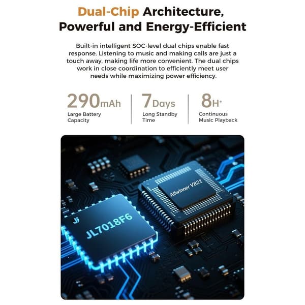 Smartbriller Vanntett 8MP AI Ladeetui 4K Opptak Utskiftbare Linser Black