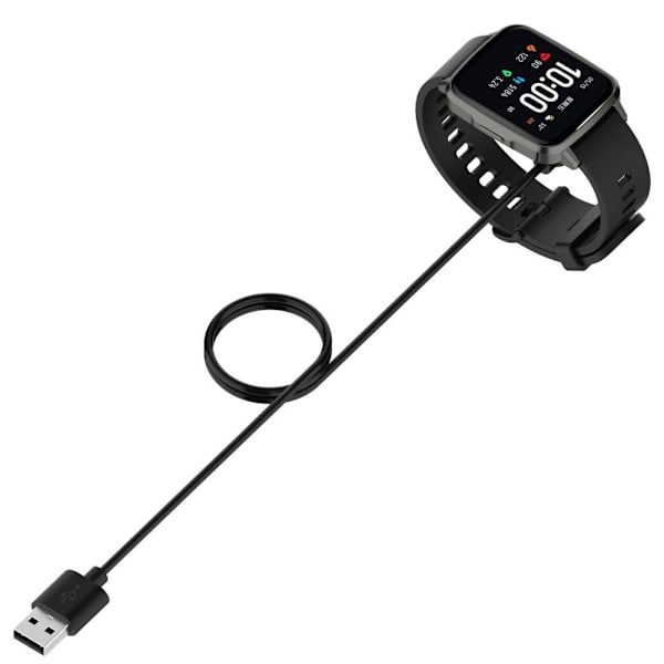 Til Realme Watch 3 Pro/Watch 3 Smart Watch 1m USB-opladningskabel Black