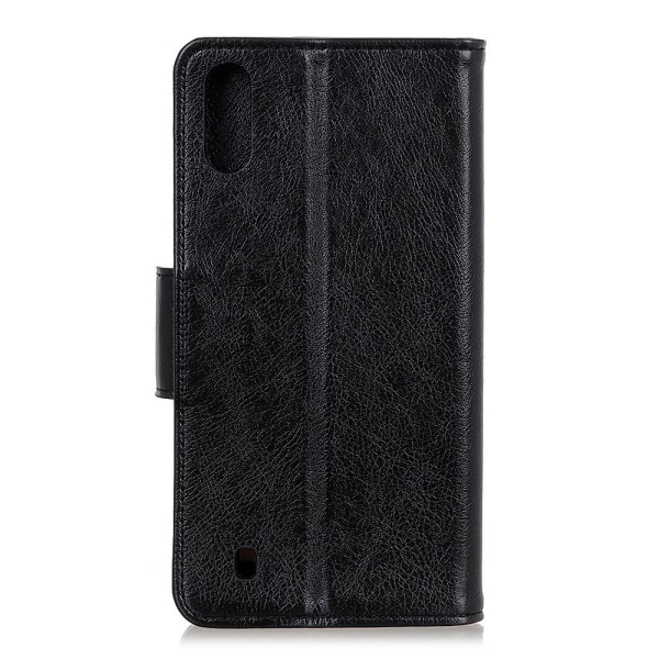 Nappa Texture Lompakkoteline Samsung Galaxy A10 - Musta Black