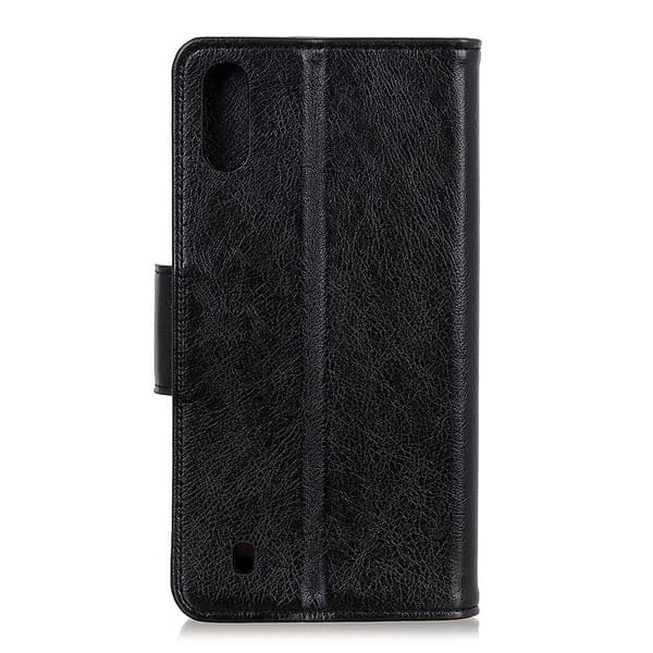 Samsung Galaxy A10 Lommebok - deksel Teksturert Split - Svart Black
