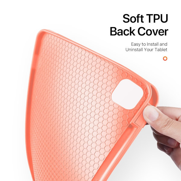 DUX DUCIS Domo iPad Pro 11 (2024) fodral Tri-Fold - Rosa Rosa