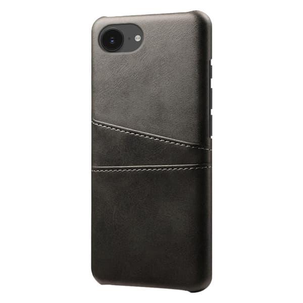 KSQ Kuori korttipaikalla iPhone 17e / 16e Musta Black