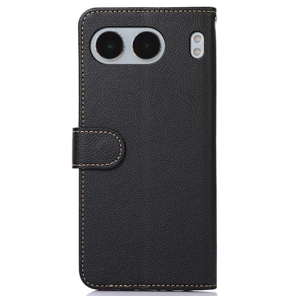 KHAZNEH OnePlus Nord 4 Lompakkokotelo Nahkainen Flip Cover Black