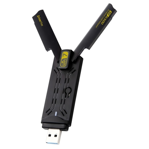 BE6500 Driver Gratis 6500M Tri Band WiFi 7 USB 3.0 trådløs netværkskortadapter Black