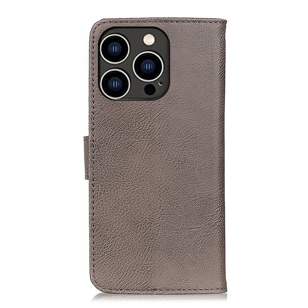 KHAZNEH Lommebok-Stativveske for iPhone 16 Pro Khaki