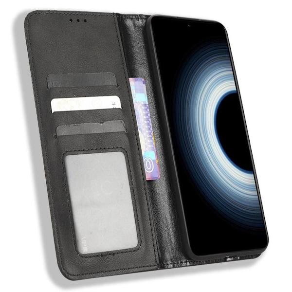 Lompakkoteline puhelinkotelo Xiaomi 12T Pro/Xiaomi 12T - Musta Black