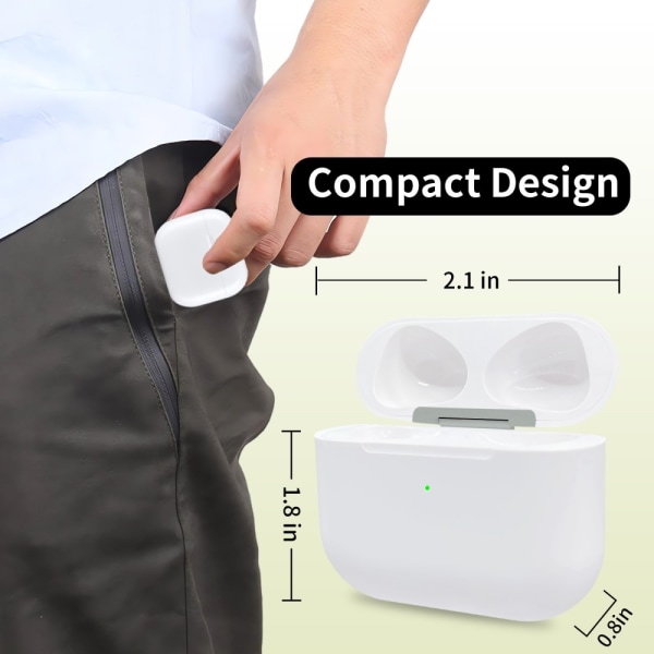 Laderetui for AirPods 3 med innebygd 620mAh batteri White