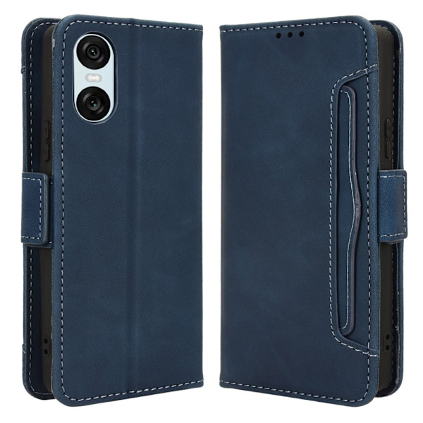 Pengesekk Stativ Telefonveske for Sony Xperia 10 VI Blue