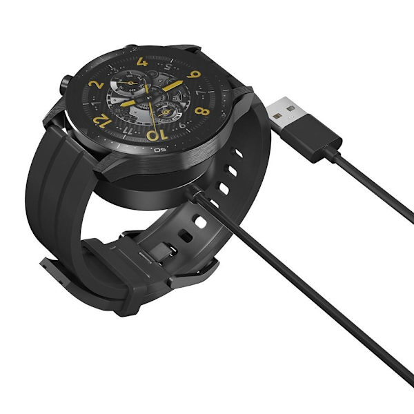 Realme Watch S Pro USB Laddningskabel / docka 1 meter Svart