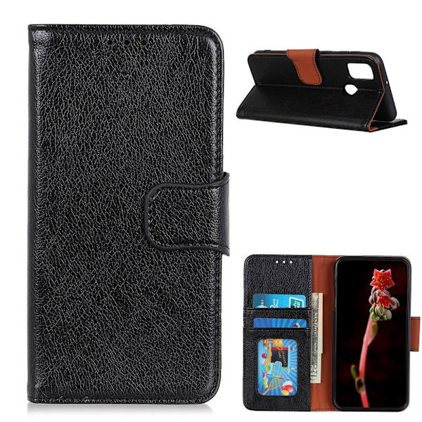 OnePlus Nord N10 Lommebok-deksel Teksturert Split - Svart Black