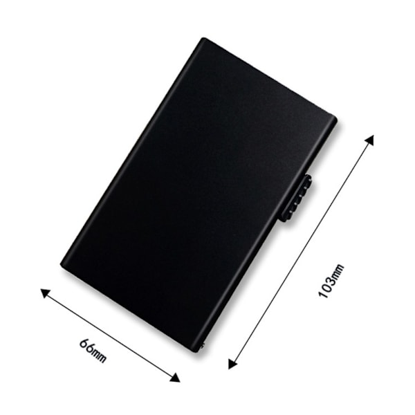 RFID-blokerende ID-kortkasse Kreditkortholder Pop Up Black