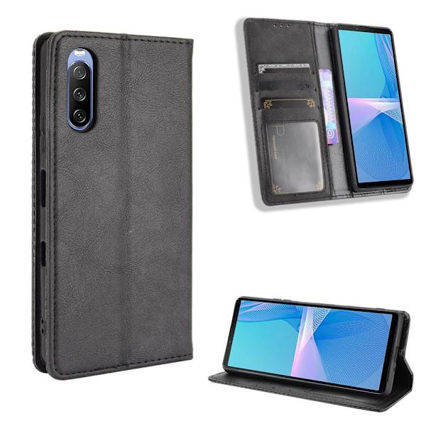 Sony Xperia 10 III Plånboksfodral Svart Svart