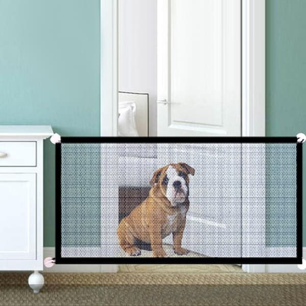 Sammenleggbart hundekatt kjæledyrsikkert nettgjerde - 110* 72CM Black