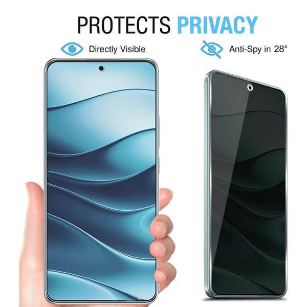 Privacy Skærmbeskytter til Xiaomi Redmi A7 Pro 4G / Redmi A7 Pro 5G Black