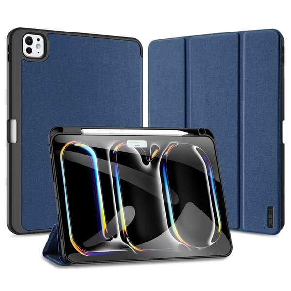 DUX DUCIS Domo iPad Pro 11 (2024) fodral Tri - Fold - Blå Blå