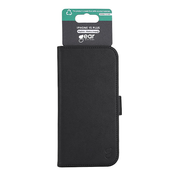 Gear Mobil-etui 3 kortpladser Magseries Sort - iPhone 15 Plus Black