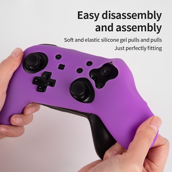 Kompatibel med Nintendo Switch Pro Controller Case Silikone - Lilla Purple