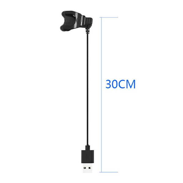 HW22 30cm Universal USB-strömkabel Magnetisk laddningssladd Svart