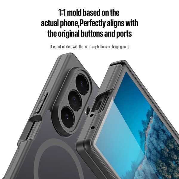 For Samsung Galaxy Z Fold8 Ultra Magnetisk Mobildeksel Black