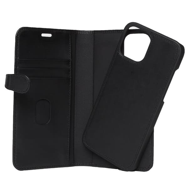 BUFFALO Lompakko Nahka Musta 3 Korttitaskua iPhone 12 Pro Max Black