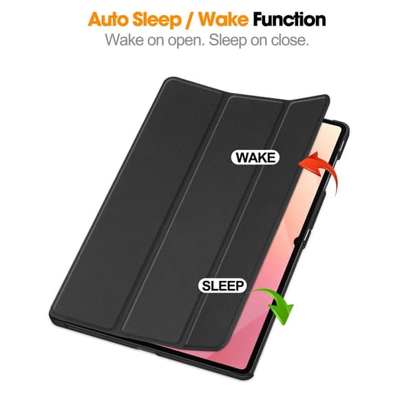 Til Samsung Galaxy Tab S11 Ultra Stativcover Stødsabsorberende Cover - Sort Black