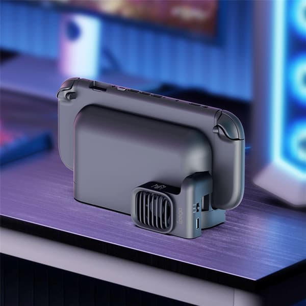 Kompatibel med Nintendo Switch 2 Dock Køleblæser 2 hastigheder Varmeafledning Black