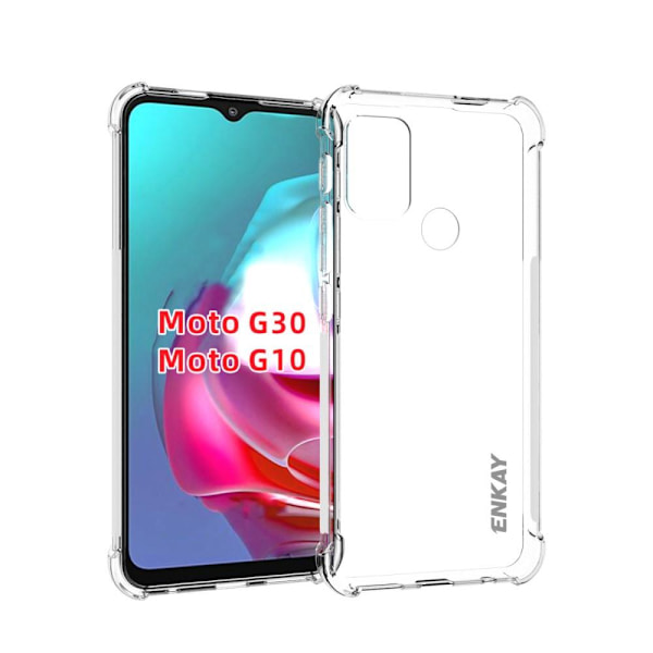 ENKAY TPU skal Motorola Moto G30 / G10 Transparent