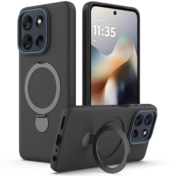 Til Motorola Edge 70 5G magnetisk telefondeksel Black