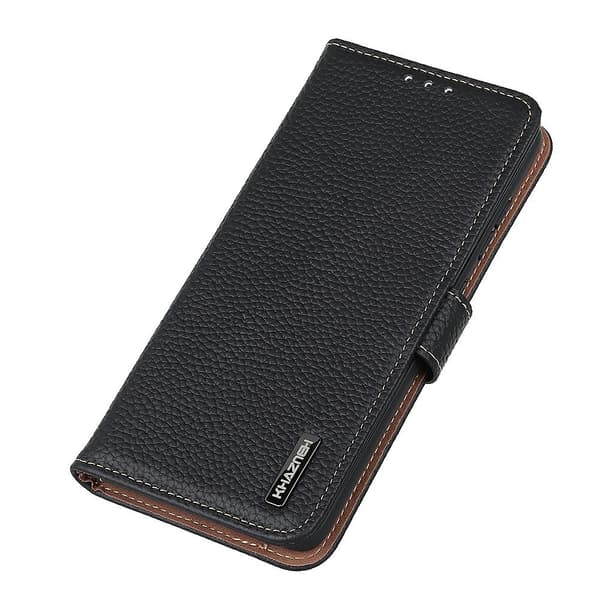 KHAZNEH Telefonplånboksfodral i läder till iPhone 18 Pro / 17 Pro Svart