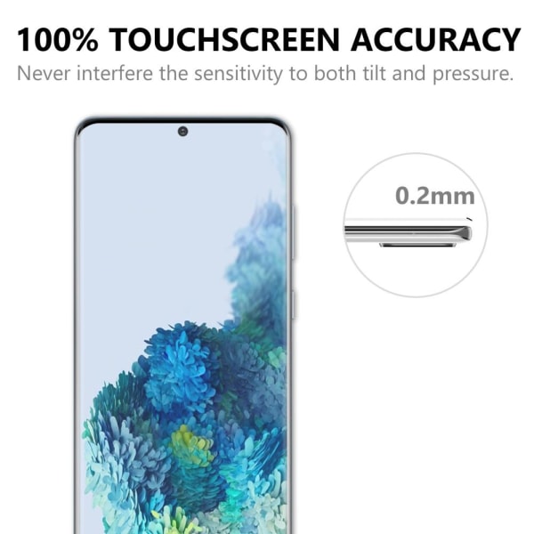 Samsung Galaxy S20 Heltäckande Härdat glas Transparent