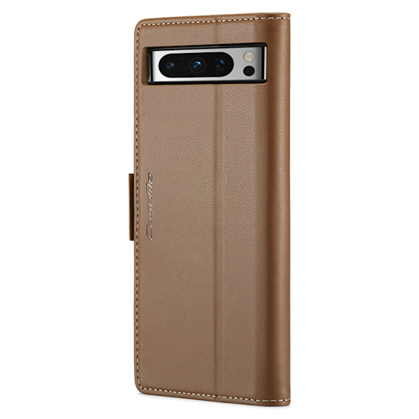 CASEME Retro Lompakkokotelo Pixel 8 Pro Brown