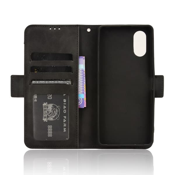 Pengesekk Stativ Telefonveske for Sony Xperia 10 VI Black
