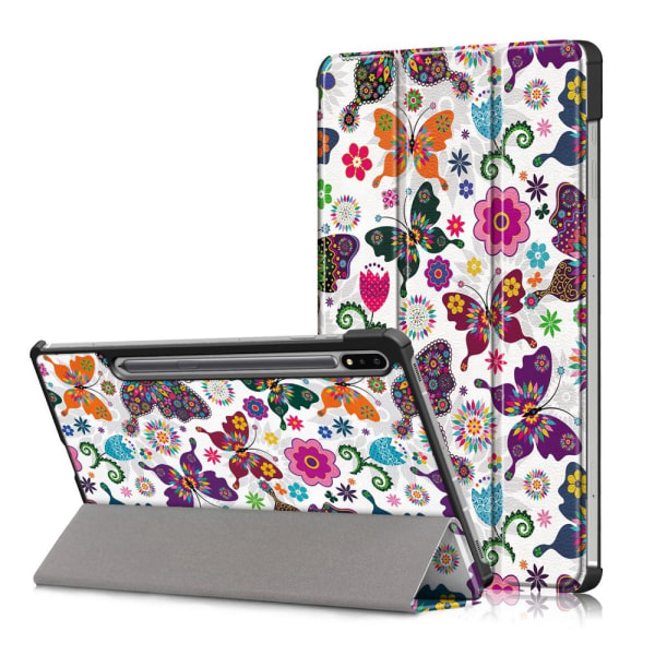 Kolmen taittotelineen älykotelo Samsung Galaxy Tab S7 FE/Tab S7 Plus/Tab S8+ -puhelimelle Multicolor