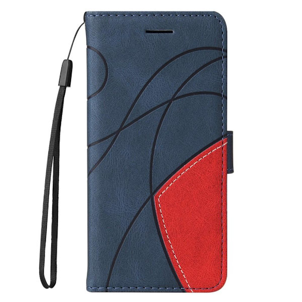 Samsung Galaxy A34 5G KT Series-1 lompakkopuhelinkotelolle - sininen/punainen Blue