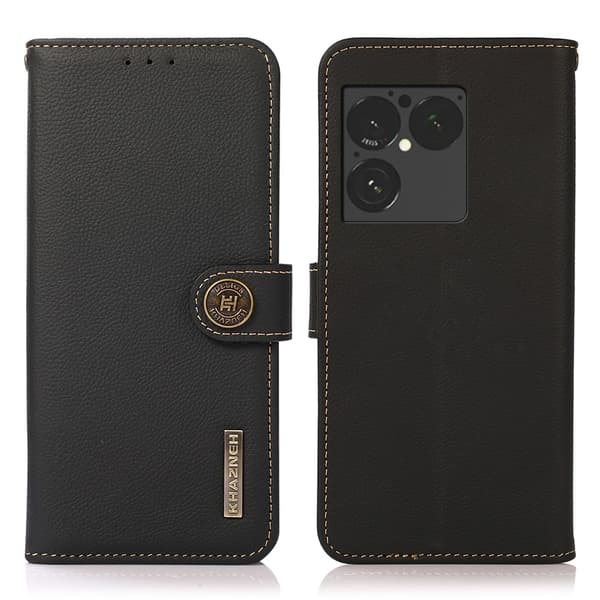 KHAZNEH Læder Pungcover til Sony Xperia 1 VIII Black