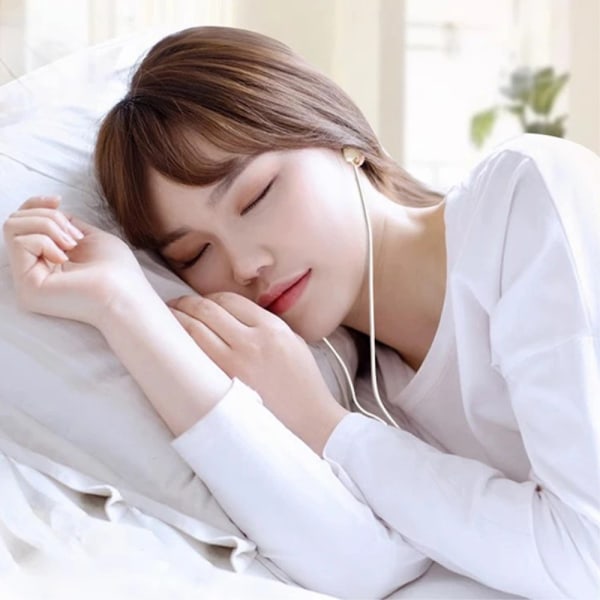 USB-C headset in-ear hovedtelefoner søvn støj isolering - Hvid White