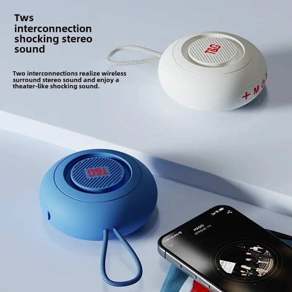 Badrum Vattentät sugkopp Bluetooth Högtalare Trådlös Stödjer minneskort - Grå grå