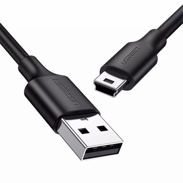 1m USB - A Hane till 5Pin Mini - USB Hane Dataöverföring Laddning Svart