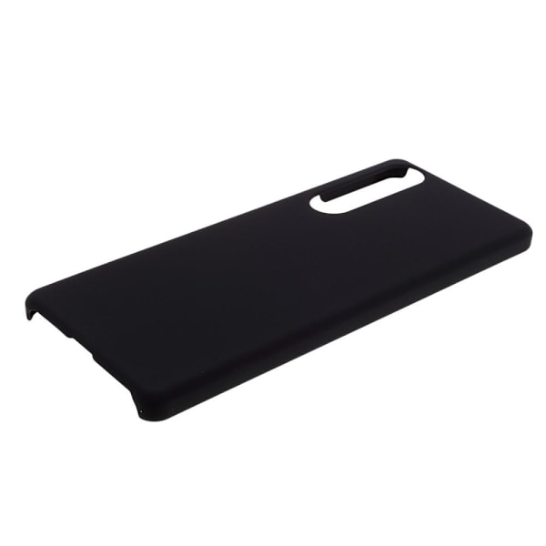 Rubberized Hard Plastic Case for Sony Xperia 10 II - Black Black