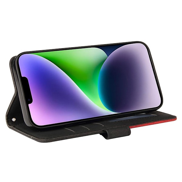 Til iPhone 15 Plus KT Series-1 Dobbeltfarvet etui Black