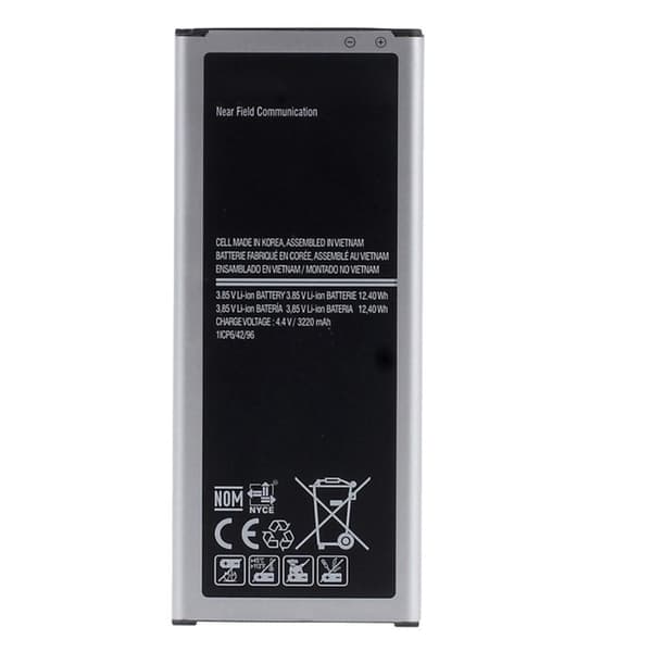 Batteri til Samsung Galaxy Note 4 3.85V 3220mAh genopladeligt Li - ion Black