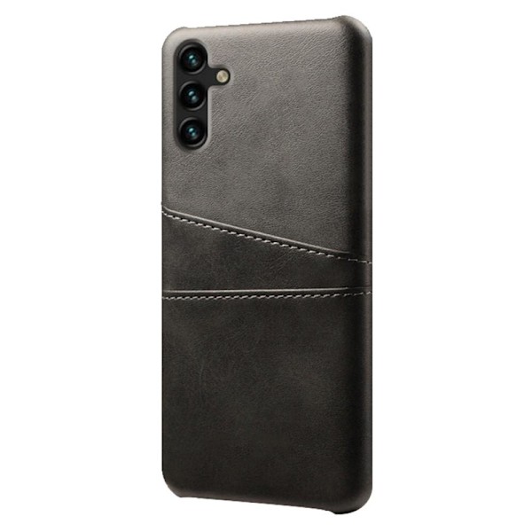 Til Samsung Galaxy A54 5G KSQ PU-læderbelagt skal hårdt etui Black