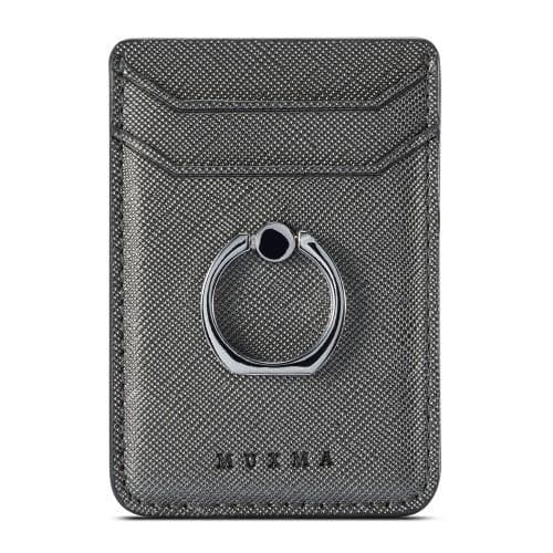 MUXMA Kortholder Ringstativ RFID Blokkerende Kredittkort - Svart Black