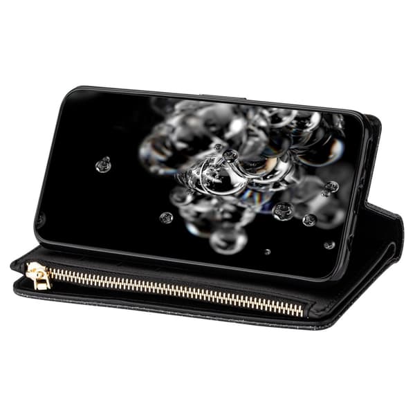 For Samsung Galaxy A26 5G Etui Stjernehimmel Gravert Lommebokdeksel Black