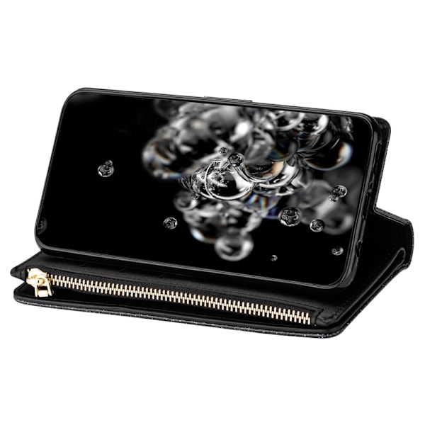 Samsung Galaxy A26 5G Kotelo Tähtitaivas Kaiverrettu Lompakkokotelo Black